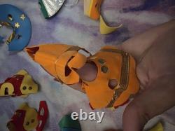 Vintage 1967 Swedlin Gund Mini-Martian Bonnie And Marti Space Age Alien wOutfits