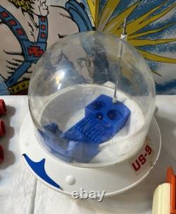 Vintage 1968 Eldon Billy Blastoff Space Scout Toys Astronaut Space Vehicles Lot