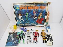 Vintage 1968 Mattel Matt Mason Space Mission Team In Box 1960's Toys