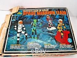 Vintage 1968 Mattel Matt Mason Space Mission Team In Box 1960's Toys Lot