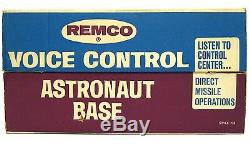 Vintage 1969 Remco Astronaut Voice Control Rocket Space Base withSound Box Works