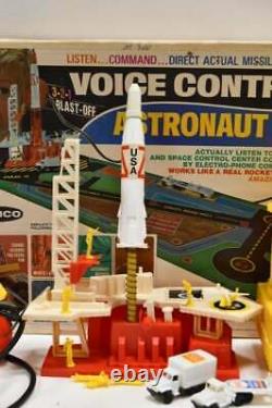 Vintage 1969 Remco Voice Control Astronaut Base Kennedy Space with Original Box