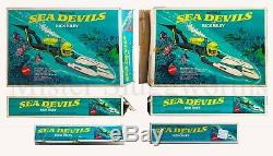 Vintage 1970 Mattel Sea Devils Aquanauts RICK RILEY Boxed Matt Mason Complete