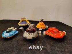 Vintage 1970's Jimson Windup Spaceship Toy Lot Of 5 Windup And Friction Rare