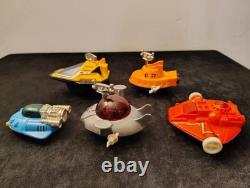 Vintage 1970's Jimson Windup Spaceship Toy Lot Of 5 Windup And Friction Rare