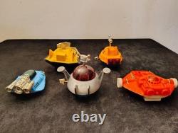 Vintage 1970's Jimson Windup Spaceship Toy Lot Of 5 Windup And Friction Rare