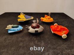 Vintage 1970's Jimson Windup Spaceship Toy Lot Of 5 Windup And Friction Rare