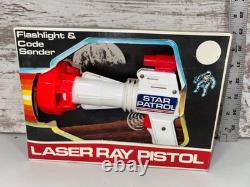 Vintage 1970s Tim Mee Star Patrol Laser Ray Pistol Flashlight Code Sender
