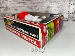Vintage 1970s Tim Mee Star Patrol Laser Ray Pistol Flashlight Code Sender