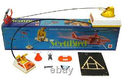 Vintage 1971 Mattel VertiBird Astronaut Rescue Helicopter Complete withBox Works
