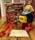 Vintage 1971 Topper King Ding Brain Robot Battery Operated Space Toy In Box RARE