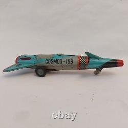Vintage 1975 Rare Romania AGATEX Friction Rocket Space Cosmos Tin Toy