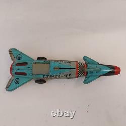 Vintage 1975 Rare Romania AGATEX Friction Rocket Space Cosmos Tin Toy