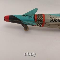 Vintage 1975 Rare Romania AGATEX Friction Rocket Space Cosmos Tin Toy