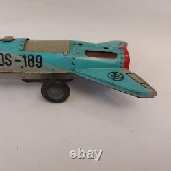 Vintage 1975 Rare Romania AGATEX Friction Rocket Space Cosmos Tin Toy