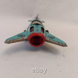 Vintage 1975 Rare Romania AGATEX Friction Rocket Space Cosmos Tin Toy