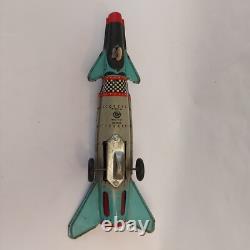 Vintage 1975 Rare Romania AGATEX Friction Rocket Space Cosmos Tin Toy