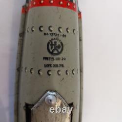 Vintage 1975 Rare Romania AGATEX Friction Rocket Space Cosmos Tin Toy