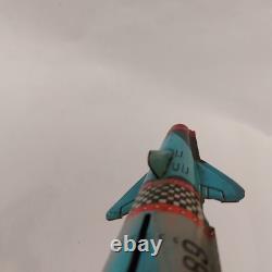 Vintage 1975 Rare Romania AGATEX Friction Rocket Space Cosmos Tin Toy