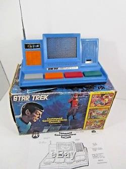 Vintage 1976 Mego Star Trek Command Communications Console In Box 1970's Toy