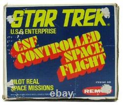 Vintage 1976 Remco Star Trek Enterprise CSF Space Flight Vertibird withBox Works