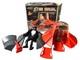 Vintage 1977 Ideal Star Team Star Hawk Spaceship Zeroid & Knight of Darkness