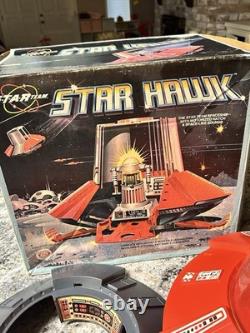 Vintage 1977 Ideal Star Team Star Hawk Spaceship Zeroid & Knight of Darkness