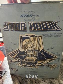Vintage 1977 Ideal Star Team Star Hawk Spaceship Zeroid & Knight of Darkness