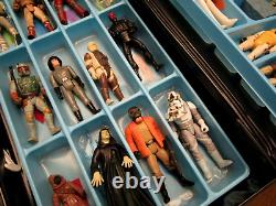 Vintage 1977 Tara Toy Space Case with 24 Vintage Star Wars Action Figures RARE