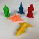 Vintage 1979 Buck Rogers Pencil Topper Rubber Rare Imperial Space Toys X 5