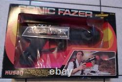 Vintage 1979 KUSAN SONIC FAZER ELECTRONIC PLAY SPACE GUN NEW IN BOX RARE TARE