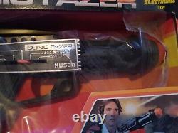 Vintage 1979 KUSAN SONIC FAZER ELECTRONIC PLAY SPACE GUN NEW IN BOX RARE TARE