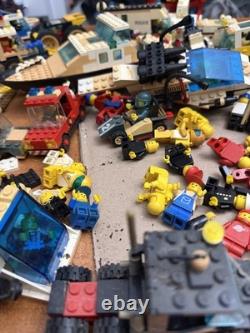 Vintage 1980's Lego Mini Figs and big lot Legos Vehicles NASA Police etc