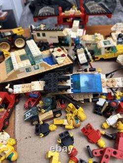 Vintage 1980's Lego Mini Figs and big lot Legos Vehicles NASA Police etc