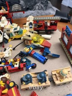 Vintage 1980's Lego Mini Figs and big lot Legos Vehicles NASA Police etc
