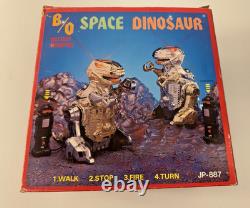 Vintage 1980s B/O Space Dinosaur Toy MDL JP-887 TOMY Starriors like NIB