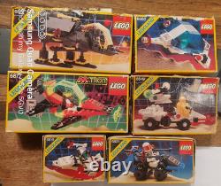 Vintage 1980s LEGO Classic Space Lot of 6 Sets with original Boxes & Instructions