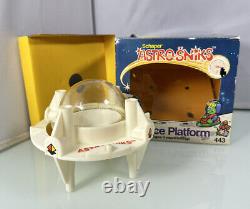 Vintage 1983 Astrosniks Irwin Toys Schaper Space Platform UFO Clear Dome with Box