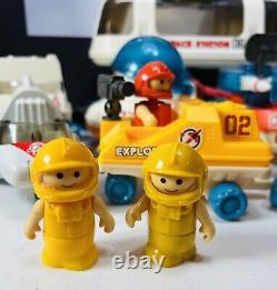 Vintage 1984 Play World Toys Space Station Set With Figures Ships