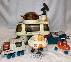 Vintage 1984 Playmates Space Station Vehicles Astronauts Spacemen Toy Lot