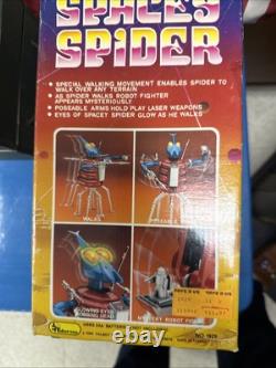 Vintage 1985 Battery Talbot Toys Walking Spacey Spider Space Complete NIB