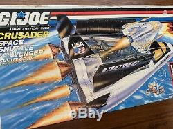 Vintage 1989 GI Joe Crusader Space Shuttle Avenger Scout Craft With Payload In Box