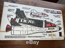 Vintage 1989 GI Joe Crusader Space Shuttle Avenger Scout Craft With Payload In Box