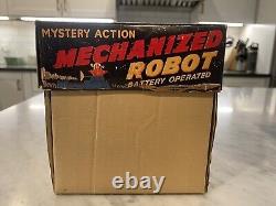 Vintage 1993 MTH Robby Space Patrol Mystery Action Battery Op Mechanized Robot