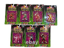 Vintage 1994 Mighty Morphin Power Rangers 3 Collectible Figures FULL SET SEALED