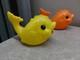Vintage 2 Soviet USSR Space Age Plastic Fishes Doll Toy. Rare