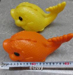 Vintage 2 Soviet USSR Space Age Plastic Fishes Doll Toy. Rare