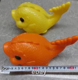 Vintage 2 Soviet USSR Space Age Plastic Fishes Doll Toy. Rare