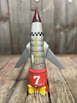 Vintage 60's Nomura T. N. Solar X S-X7 Battery Operated Space Rocket Tin Toy