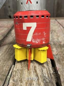 Vintage 60's Nomura T. N. Solar X S-X7 Battery Operated Space Rocket Tin Toy
